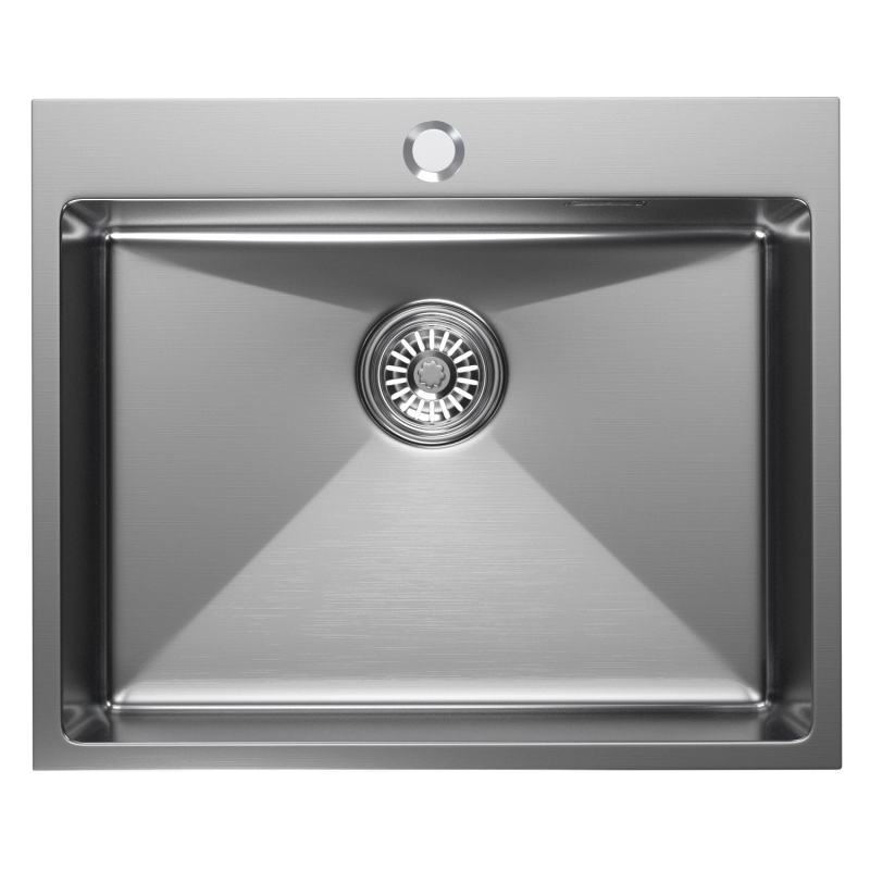 Мойка настол.монтаж 60х50 (3,0) вып 3 1/2 MIXLINE PRO 22см с сифоном (сатин)