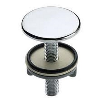 Заглушка для раковины пласт. хром