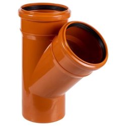 Наруж. ПП Тройник 110х110х45   РЫЖИЙ Водполимер