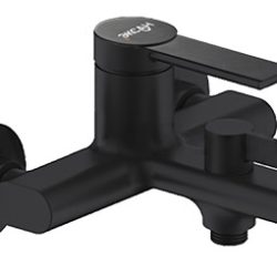 11 Смеситель для ванны с корот. изливом "Черный" СВ8511