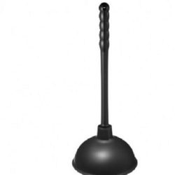 Вантуз конический черный, диам.136 мм, ручка пластмассовая h-219мм