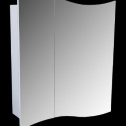 06 Зеркало шкаф СМАЙЛ 600 (Белый)
