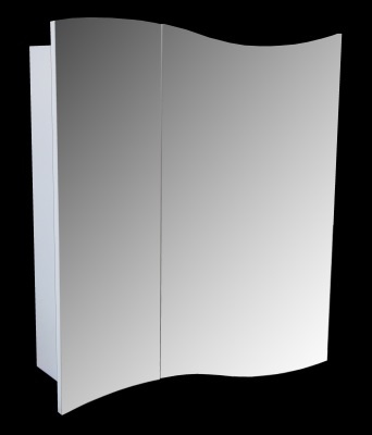06 Зеркало шкаф СМАЙЛ 600 (Белый)