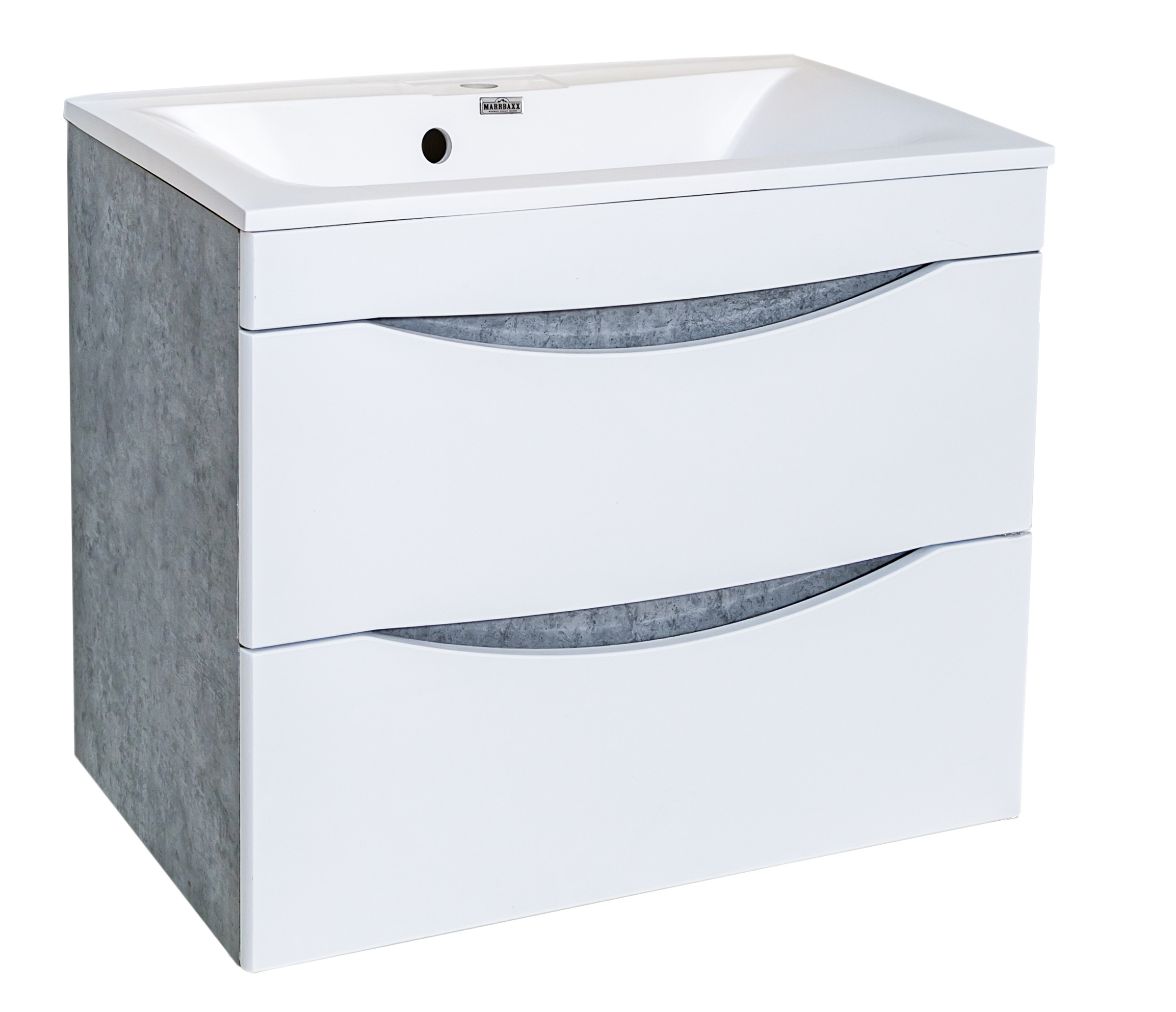 09 Тумба МИЛАНА  650 подвесная (бетон) под умыв.НАТАЛИ V18/Paola Elegante 650