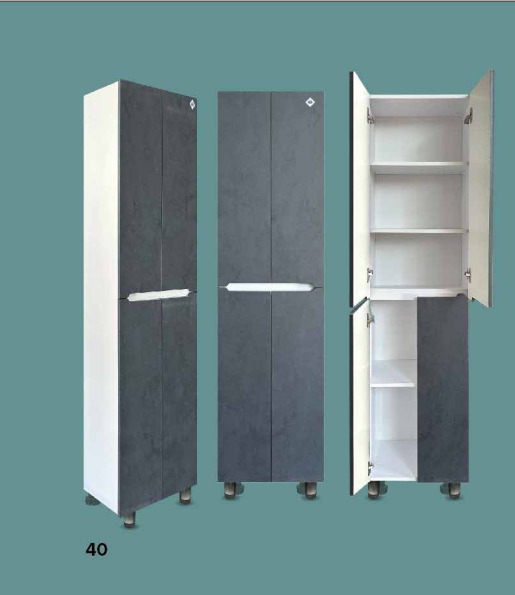 4 Пенал  "Уран 500" Графит 4 створки