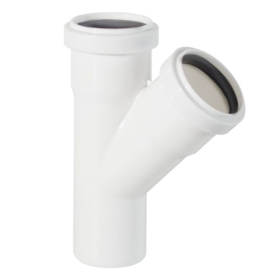 ПП Тройник 50х50х45  бесшумный ПОЛИТЭК (50шт)