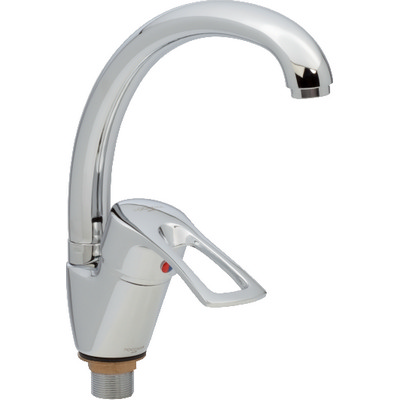 25 Смеситель для кухни с гайкой (утка) СВ4325