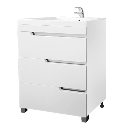 14 Тумба Royal 70/3 под раковина Paola Alba 700 (белая)