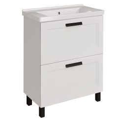 8 Тумба София 80 (Ручки черные) под умыв. Миранда 80