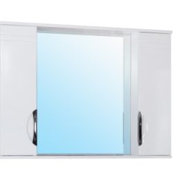 14 Зеркальный шкаф Джика 1000 (белый) 2 створки VERSAL