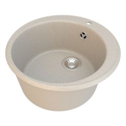 Мойка Granite-01 круглая, бежевая, 475*194мм