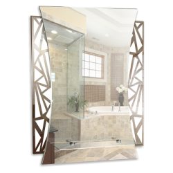 Зеркало MIXLINE "Искра" 540*680 полка/пескоструйный рисунок