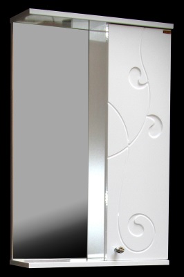 03 Зеркало шкаф Галисия 500/с (Белый)