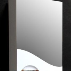 09 Зеркало шкаф Стелла 500 (Белый)