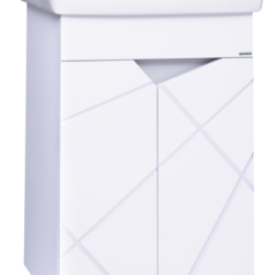 06 Тумба Геометрика 500 под умывальник Томь 50 (Белый-матовый)