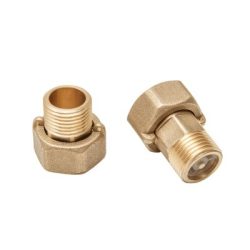 Комплект (2 гайки + 2 штуцера) ДУ-15 для счётчиков воды