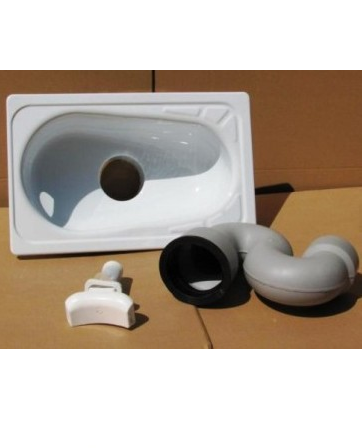 Чаша ГЕНУЯ стальн. без арм. Центральный слив