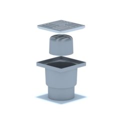 ПП Трап 110 с вертик. спуском мет. реш.150х150 ТА1212 (8 шт)