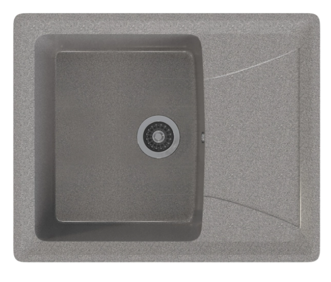 Мойка ML-GMS03 СТАНДАРТ с крылом, темно-серый (309), 605*490*190мм