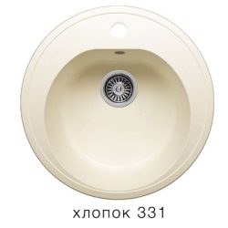 Мойка F-08 круглая, хлопок (331), 510*190мм