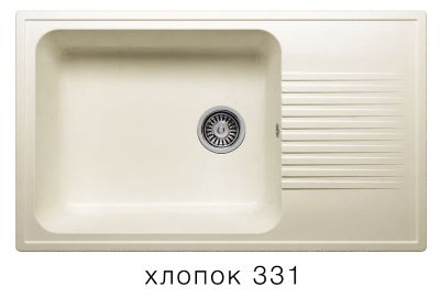 Мойка F-19 с крылом, хлопок (331), 500*850*205мм