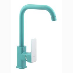 34 Смеситель для кухни с гайкой бирюзовый С3634 (УДЛ)
