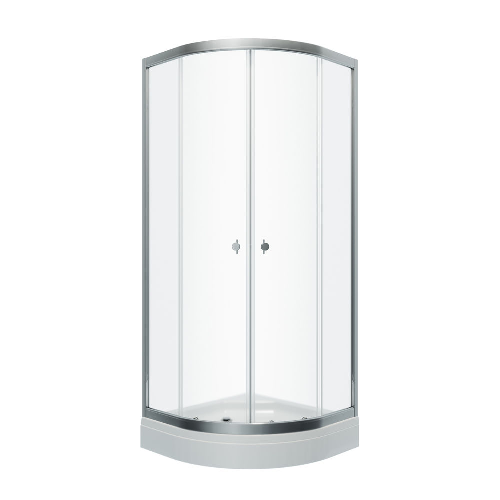 Душевое ограждение "Альфа-хром" угол, 90*90