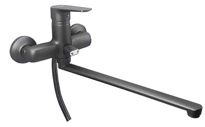 32 Смеситель для ванны с длин. изливом "Графит" С8232