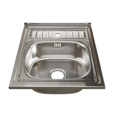 Мойка  60х50 (0,6) вып 3 1/2 MIXLINE 16 см с сифоном накладаня