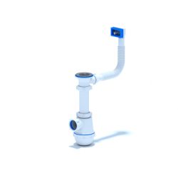 Сифон 1 1/2х40 Ани Грот с переливом мойки A0140S (30 шт.)