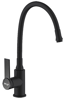 11 Смеситель для кухни с гибким изливом "Черный" СВ3511