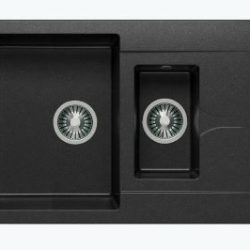 Мойка BRIG-770 (аналог F-21) двухчашевая, черная (16), 500*770*200мм