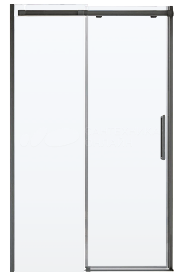 Душевая дверь Veconi VN70GR-120-01-C4 стекло проз./6 мм (брашир. графит)