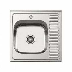 Мойка глянцевая накладная 600 Х 600 -0.8мм-L