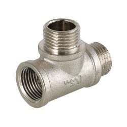 Тройник латунный 15Вх15Нх15Н никель