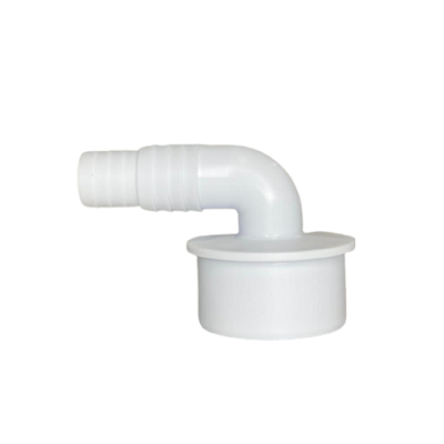 Переходник угол 90* 20х23х50 для подключения сливного шланга стиральной/посудомоечной машины, белый