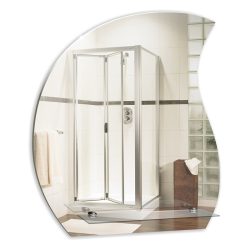 Зеркало MIXLINE "Нептун"520*585 с полкой