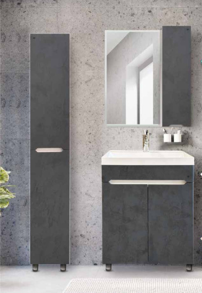 4 Тумба  "Уран СОМО 50" 2 створки Графит