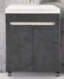 4 Тумба  "Уран СОМО 50" 2 створки Графит