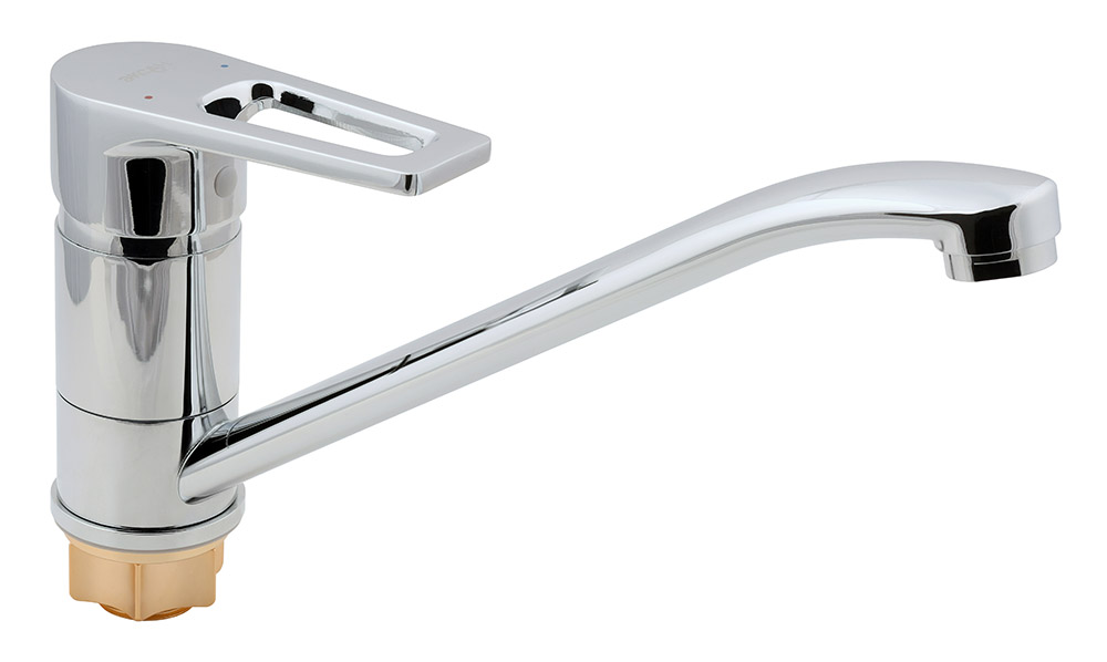 10 Смеситель для кухни c гайкой С4210