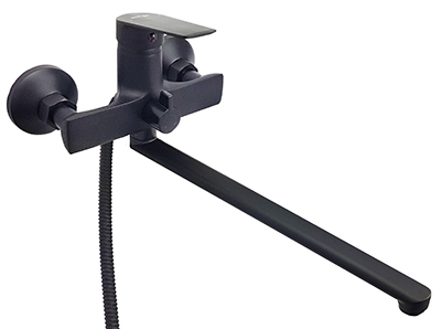 04 Смеситель для ванны с длин. изливом ЧЕРНЫЙ С8204