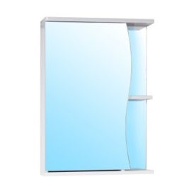 Зеркальный шкаф ВОЛНА 55 лев.