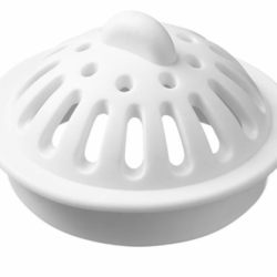 Ситечко-пробка белая для ванн, раковин диаметр 45мм