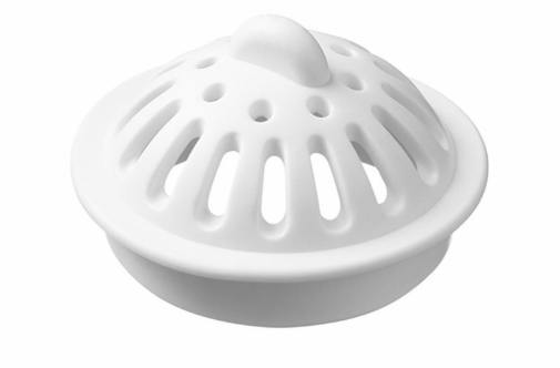 Ситечко-пробка белая для ванн, раковин диаметр 45мм
