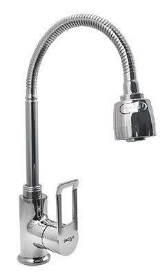 43 Смеситель для кухни с гибким изливом с гайкой С3543