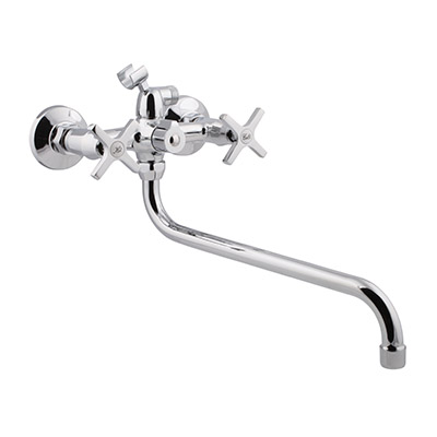 44 Смеситель для кухни + РОДНИК+ДОЗАТОР Люкс А3744-5 (Сатин)