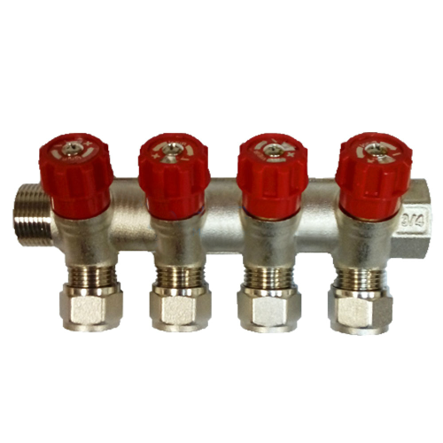 Коллектор с регулир. вент. и цанг. 3/4"х16-4