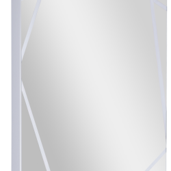 06 Зеркало шкаф Геометрика 500 универсальное (белое)