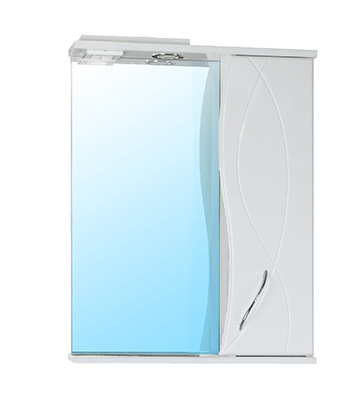 01 Зеркальный шкаф АЛЕКСА 600 (левый)