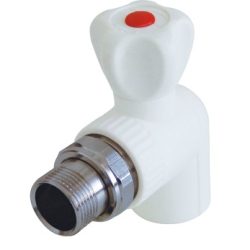 Кран п/радиатор 20-1/2 н/р угл. Аква